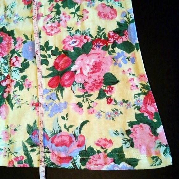 FLASH SALE! NEW! Vintage Floral Romper, Vanity Fair, Yellow, S/M - Picture 7 of 9